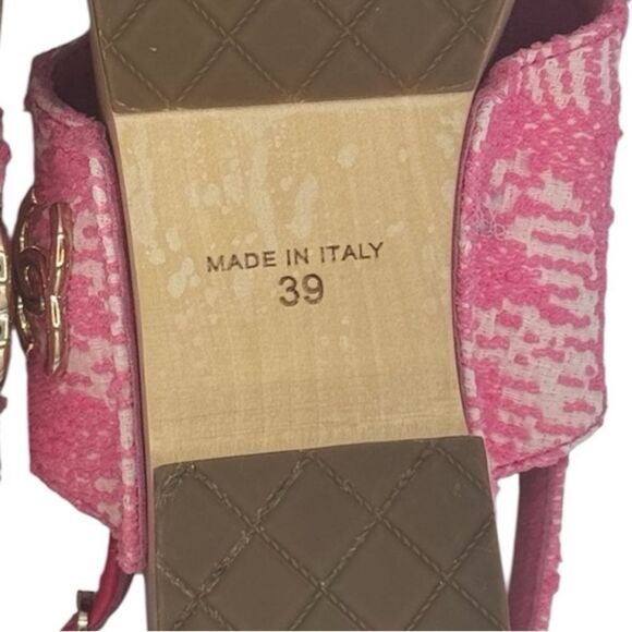 New Chanel Pink Quilted Slingback Clogs US 9/ EU 39 - Picture 8 of 11